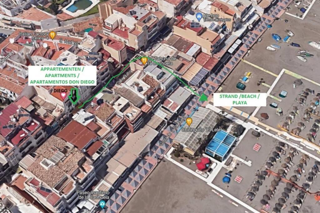 Precioso Estudio Junto Al Mar, Apartamentos Don Diego En La Carihuela Torremolinos Kültér fotó